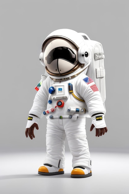 traje espacial diseño gráfico dibujos animados astronauta