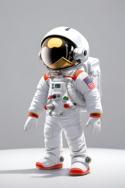 traje espacial diseño gráfico dibujos animados astronauta