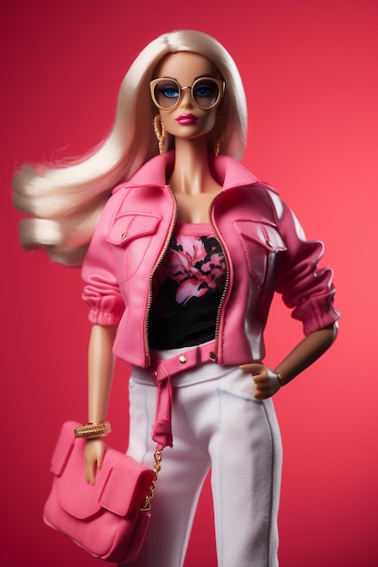 traje de moda barbie aislado