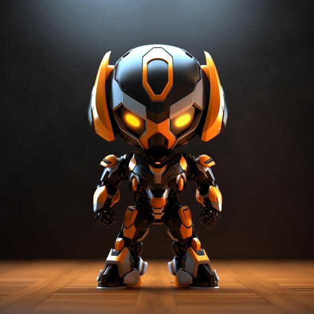 El traje robótico de transformación en miniatura