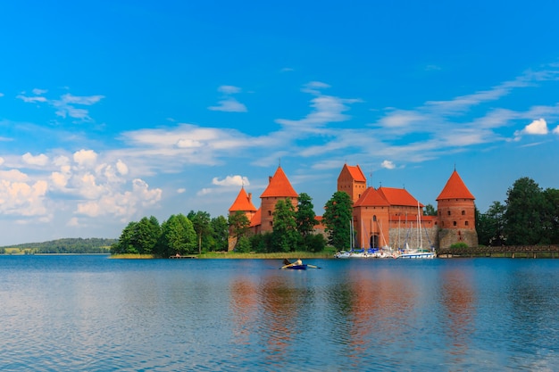 Trakai Island Castle am Sommertag