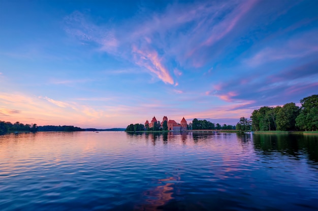 Trakai Island Castle im See Galve, Litauen