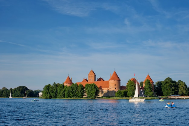 Trakai Island Castle im See Galve, Litauen