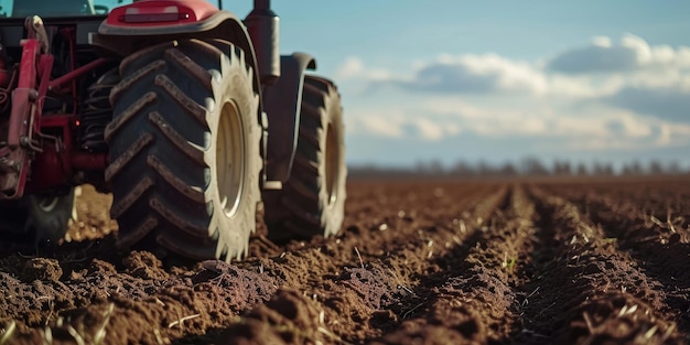 Traktor auf dem Feld