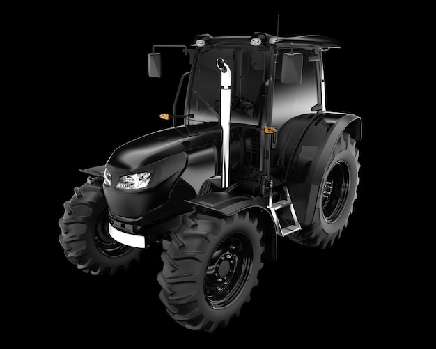 Traktor isoliert auf Hintergrund 3D-Rendering-Illustration
