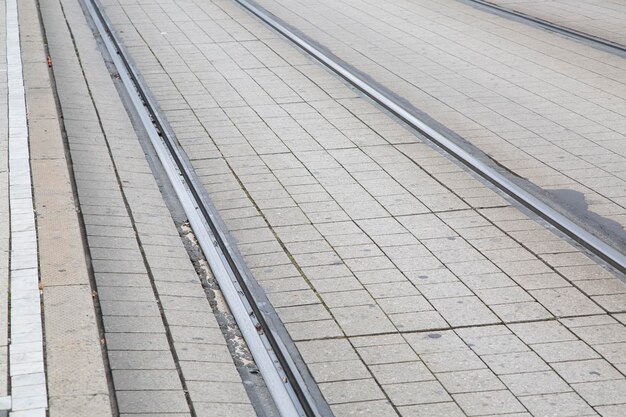 Tram Tracks Frankfurt na Alemanha