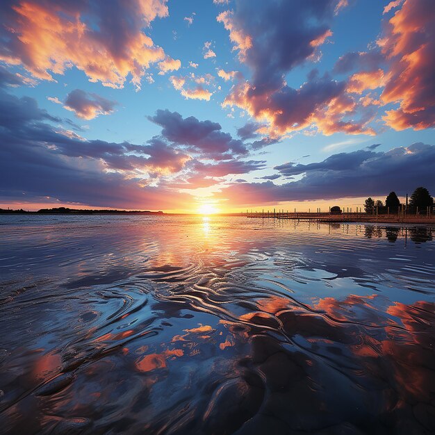 Tramonto sul cielo blu Cielo blu com algumas nuvole nuvole di cielo blu cieli estivi