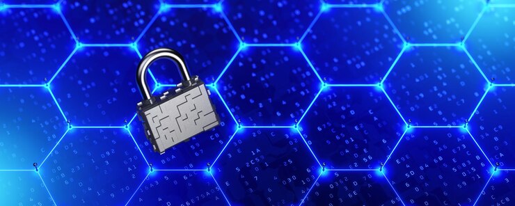 Foto tranco em um fundo de rede proteja seus dados anonimato na web criptografia de dados proteção de dados em uma rede social segurança da internet renderização 3d