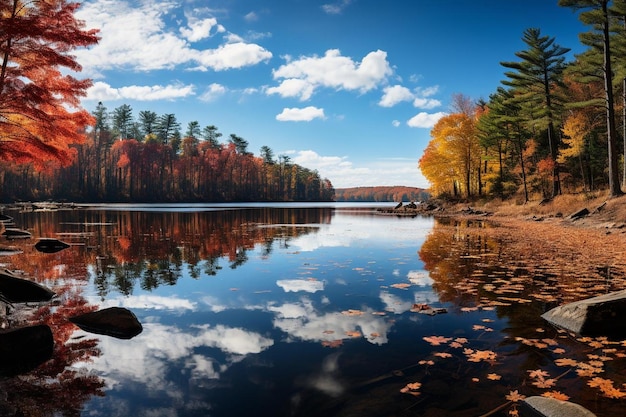 Tranquil_forest_pond_reflecting_colorful_au_383jpg (en inglés)