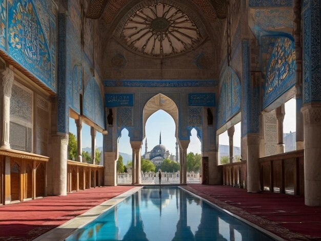 La tranquilidad de la mezquita azul