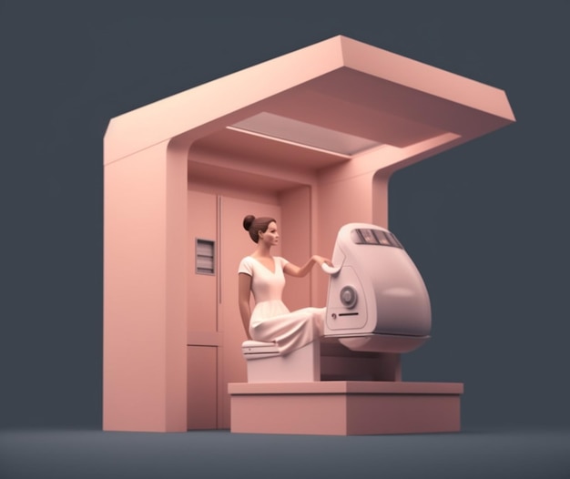 Foto la tranquilidad que viene con una mamografía clara