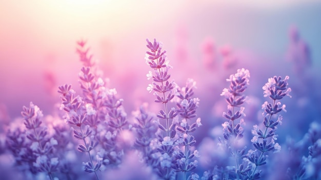 Tranquilo fondo de lavanda a azul pálido con vibraciones serenas