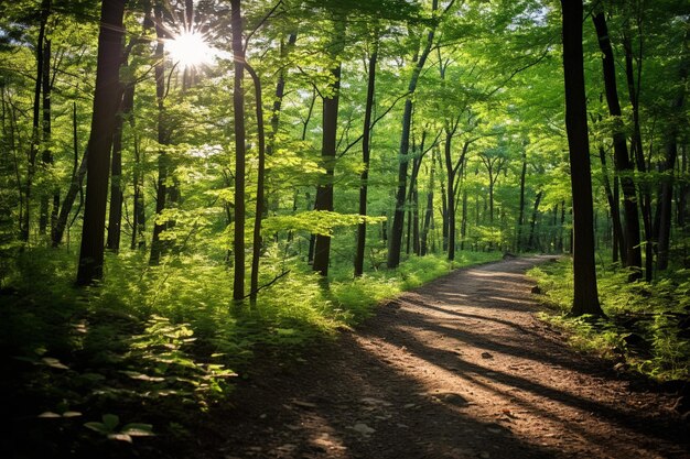 Tranquilo Timberlands Bosque susurra al aire libre