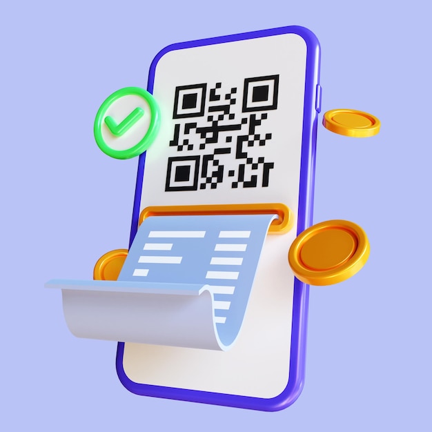 Transacción con código QR de promoción de oferta especial de compras de pago en línea a través de teléfono inteligente