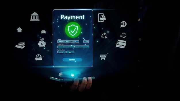 Transacciones de pago en línea seguras que aseguran la continuidad del negocio UUID