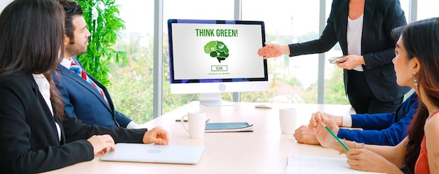 Transformação de negócios verdes para negócios corporativos modernos