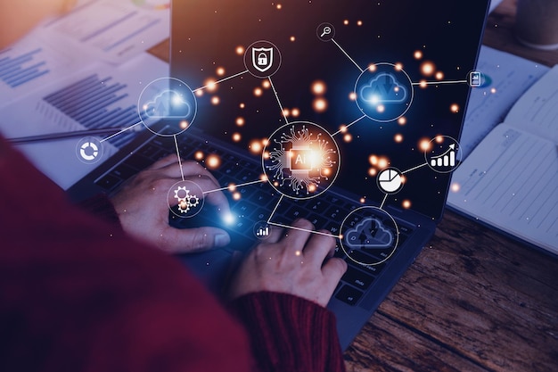 transformación digital gestión del cambio internet de las cosas nueva tecnología bigdata y estrategia de procesos de negocio gestión del servicio al cliente computación en la nube industria inteligente tecnología AI