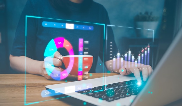 Transformación digital IoT Internet de las cosas AI Inteligencia artificial transferencia de datos computación en la nube y tecnología de software de marketing digital automatización del metaverso y tecnología moderna
