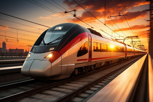El tránsito urbano captura la energía de un tren de alta velocidad con IA generativa