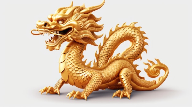 Transparente PNG disponible dragón chino hecho de oro representa la prosperidad y la buena fortuna