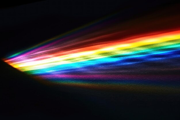 Transparente Reflexiones de la luz solar del arco iris que iluminan los fondos del arco Iris