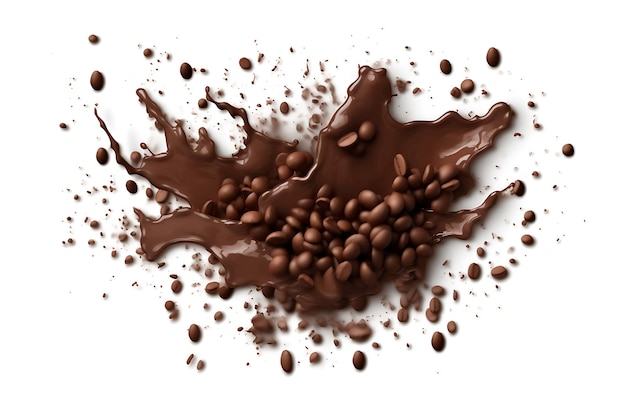 Transparenter, brauner Hintergrund für Schokolade oder Kaffee