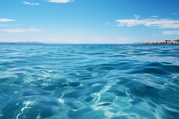 Transparentes Meer und kristallklares Wasser Hochwertiges Foto