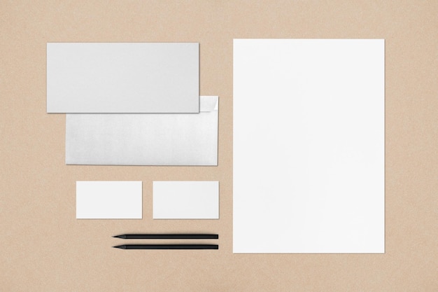 Transparentes Mockup für Unternehmensidentität png-Set für Geschäftsunternehmen