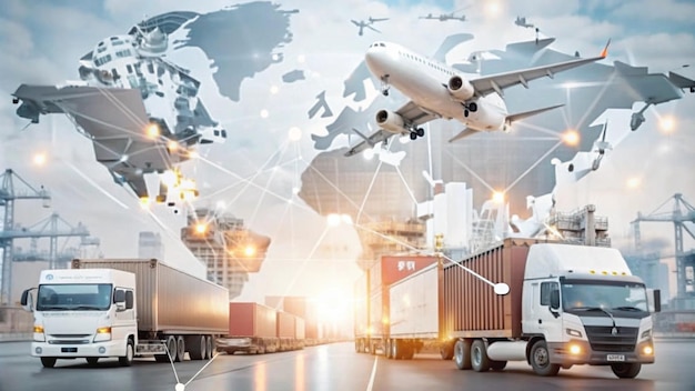 Transport- und Logistikmanager Prüfung und Kontrolle der Logistiknetzverteilung des Kunden