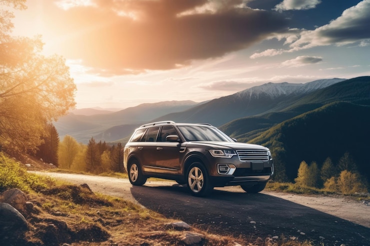 Foto transport von suvs und bergfahrzeugen