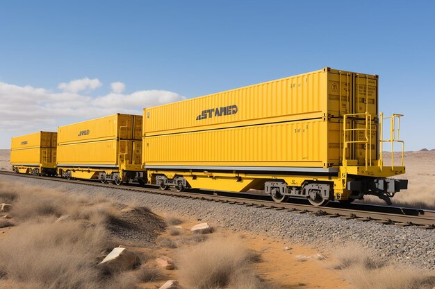 Foto transporte intermodal de mercancías