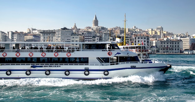 Transporte no Bósforo em Istambul