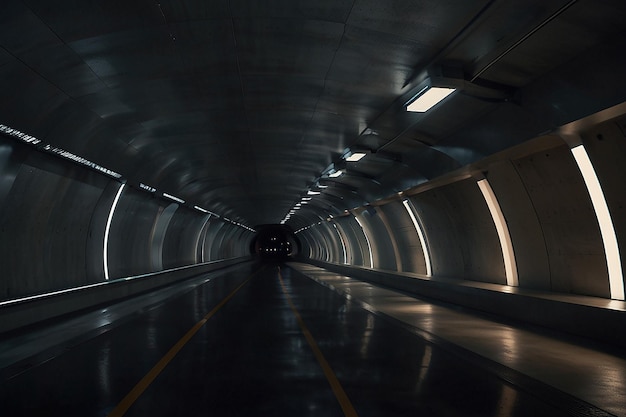 Transporte subterráneo futurista Túneles urbanos
