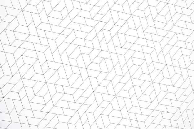Trapezstruktur aus weißem Aluminium