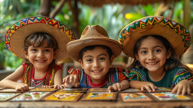 Foto un trasfondo alegre para los niños