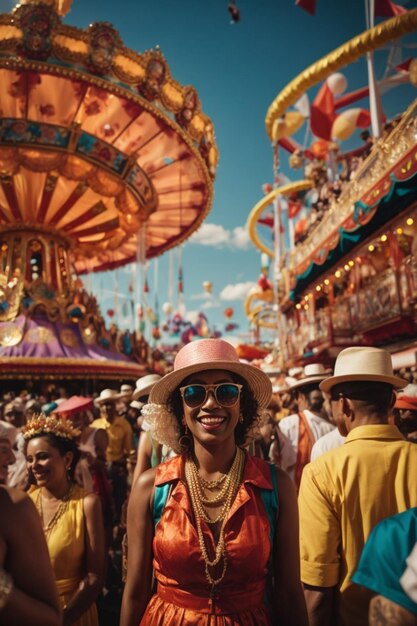 Foto el trasfondo del carnaval