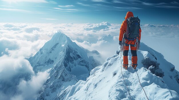 El trasfondo de una expedición de escalada