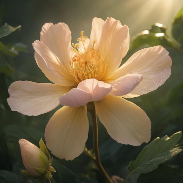 El trasfondo de la flor