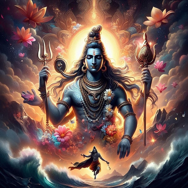 Foto el trasfondo de lord mahadev