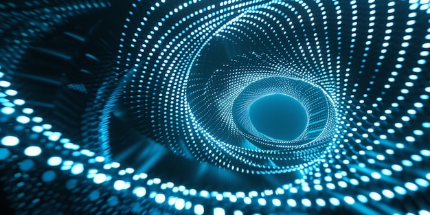 trasfondo radiante hay un vórtice circular espiral con halos circulares y iluminación abstracta e