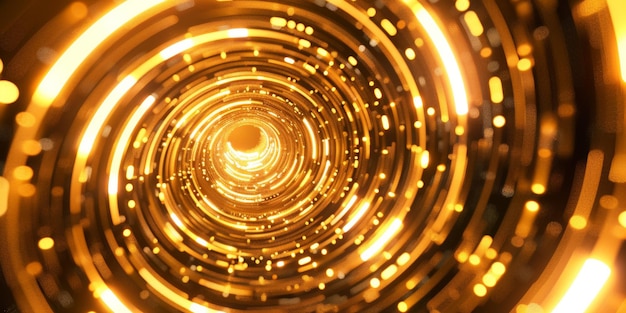 trasfondo radiante hay un vórtice circular espiral con halos circulares y iluminación abstracta e