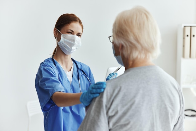 Tratamento de discussão de paciente e médico