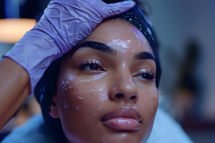 Tratamiento facial relajante en un entorno de spa