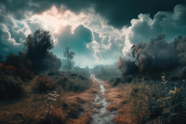 Foto traum und vorstellungskraft durch menschliches sehvermögen in die wolke am himmel