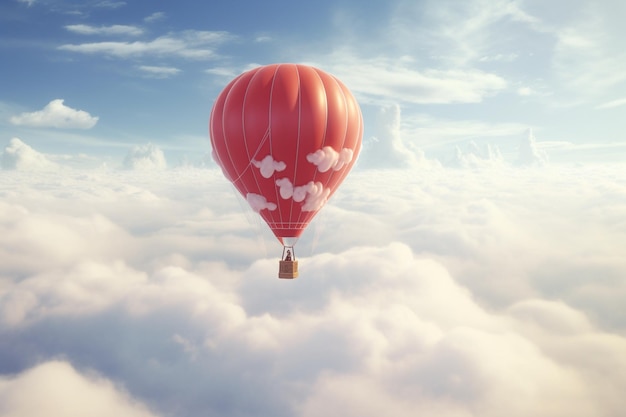 Traumhafte Heißluftballonfahrt durch herzförmige Cl 00039 00