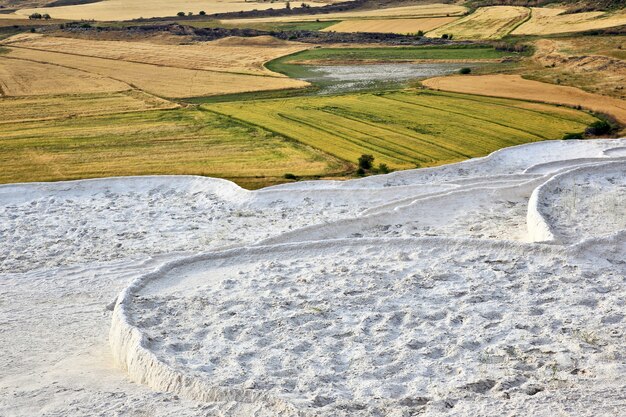 Travertine in Pamukkale, Türkei