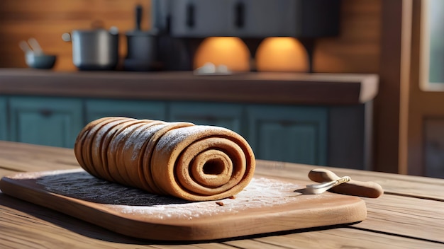 Trdelnik checo con pastel de canela y vainilla