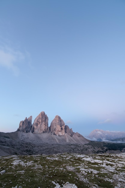 Tre Cime ao nascer do sol