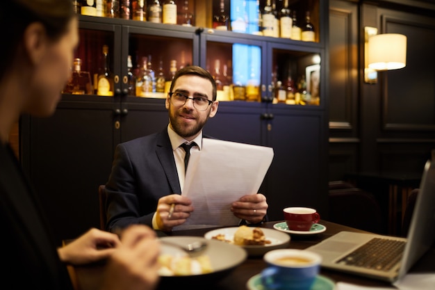 Treffen im Restaurant