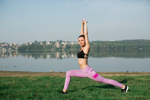 Treinamento de garotas de fitness